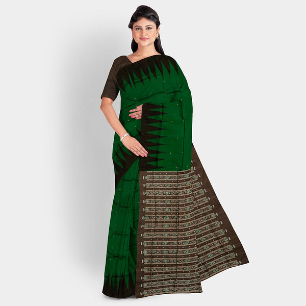 Sambalpuri Silk Saree - Plain Buti