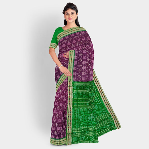 Sambalpuri Silk Saree - Paper Design