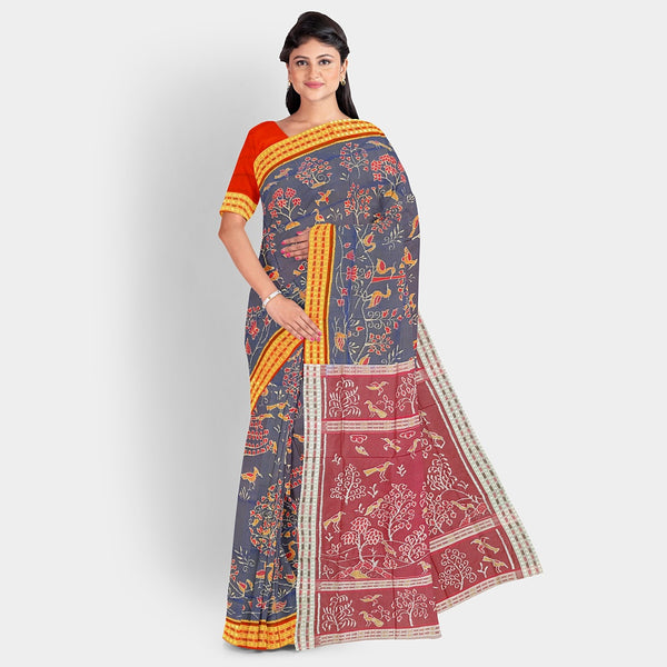 Sambalpuri Silk Saree - Paper Design