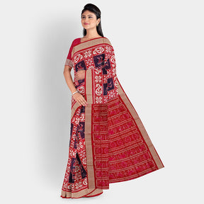 Sambalpuri Silk Saree - Box Pattern Sapta