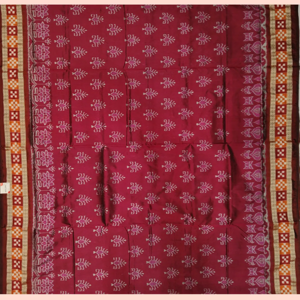 Sambalpuri Silk Saree - Dhadi Sapta Body Bandha Design