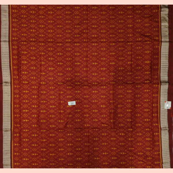 Sambalpuri Silk Saree - Terracotta