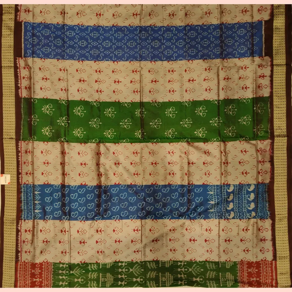 Sambalpuri Silk Saree - Terracotta