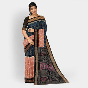 Sambalpuri Cotton Saree - Half/Half Design