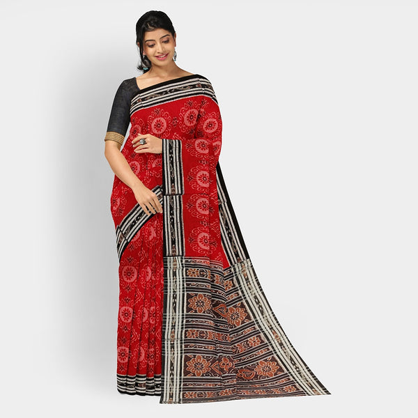 Sambalpuri Cotton Saree - Paper Design