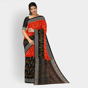 Sambalpuri Cotton Saree - Half/Half Design