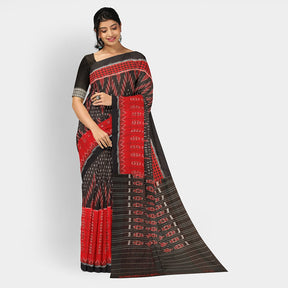 Sambalpuri Cotton Saree - Half/Half Design