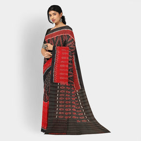 Sambalpuri Cotton Saree - Half/Half Design