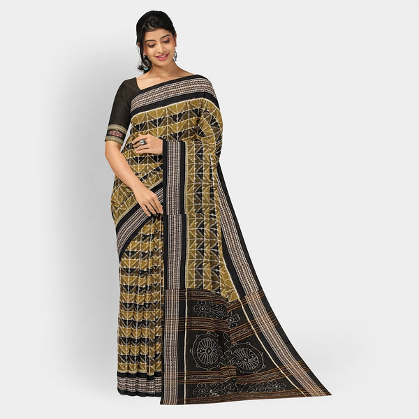 Sambalpuri Cotton Saree - Bandha Design
