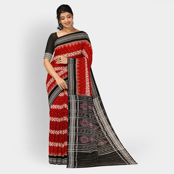 Sambalpuri Cotton Saree - Bandha Design