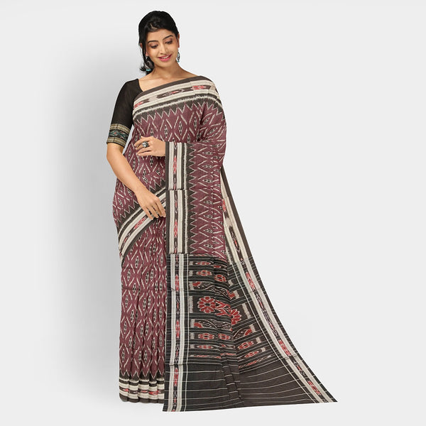 Sambalpuri Cotton Saree - Bandha Design