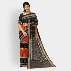 Sambalpuri Cotton Saree - Bandha Design