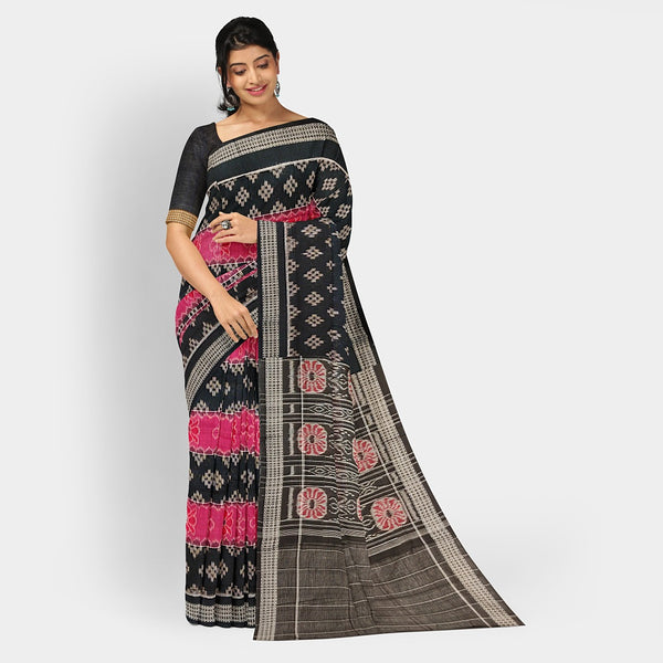 Sambalpuri Cotton Saree - Bandha Design