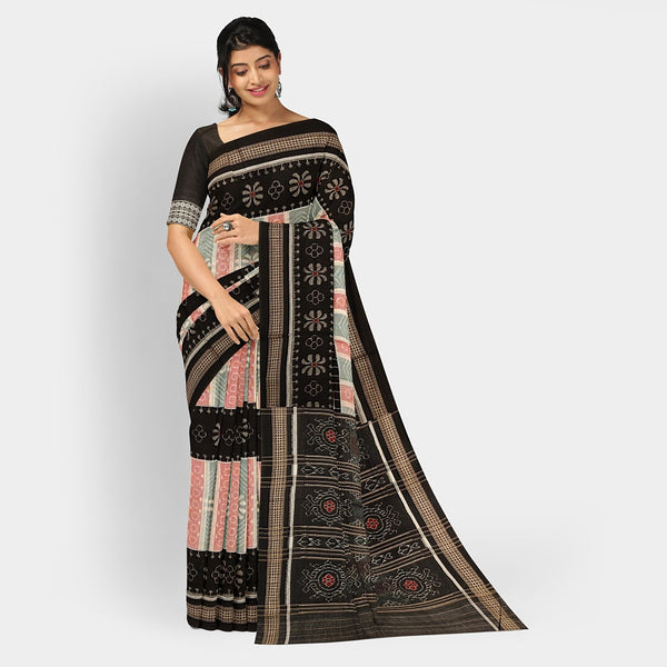 Sambalpuri Cotton Saree - Bandha Design