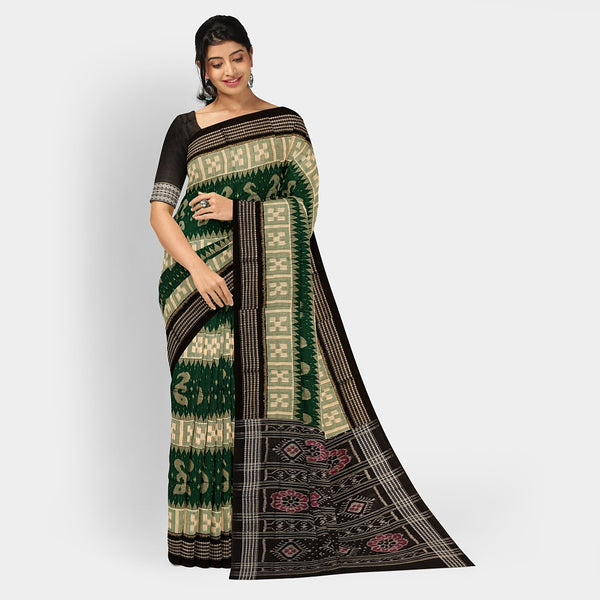 Sambalpuri Cotton Saree - Bandha Design