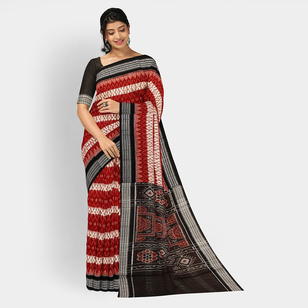 Sambalpuri Cotton Saree - Bandha Design