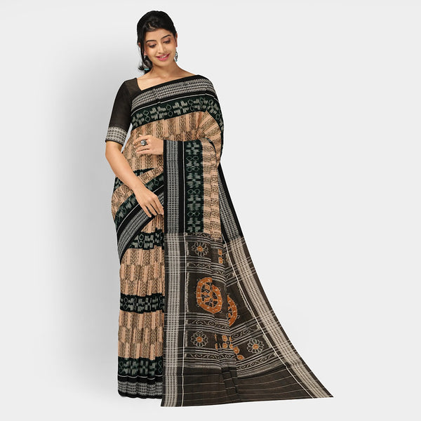 Sambalpuri Cotton Saree - Bandha Design