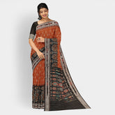 Sambalpuri Cotton Saree - Half/Half Design