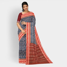 Sambalpuri Cotton Saree - Bandha Design