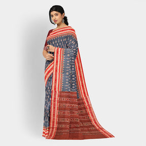 Sambalpuri Cotton Saree - Bandha Design