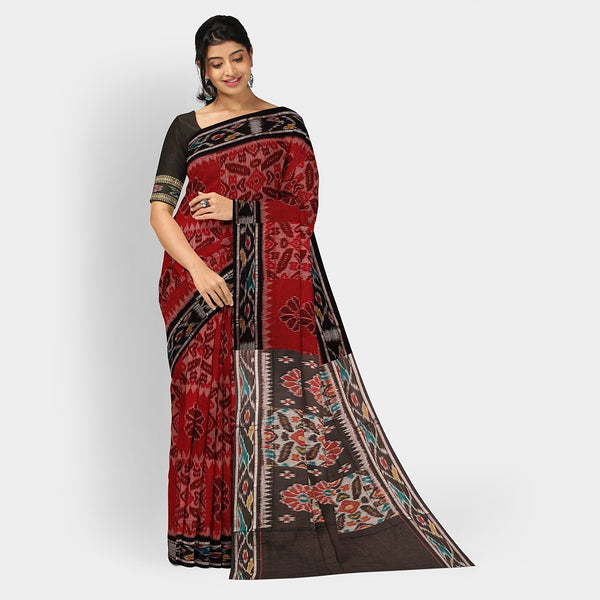 Sambalpuri Cotton Saree - Bandha Design