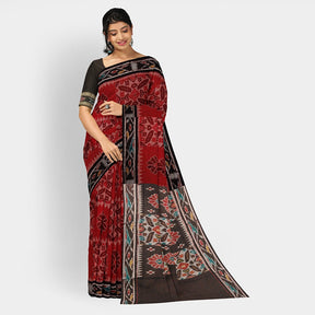 Sambalpuri Cotton Saree - Bandha Design