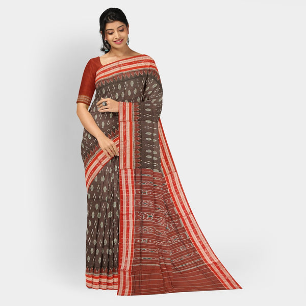 Sambalpuri Cotton Saree - Bandha Design