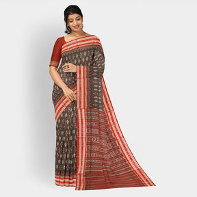 Sambalpuri Cotton Saree - Bandha Design