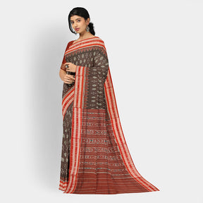 Sambalpuri Cotton Saree - Bandha Design