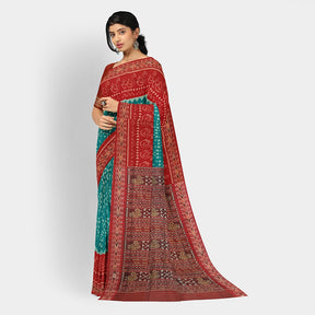 Sambalpuri Cotton Saree - Bandha Design