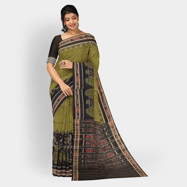 Sambalpuri Cotton Saree - Bandha Design