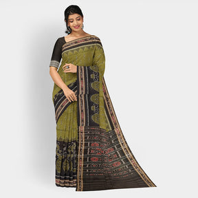 Sambalpuri Cotton Saree - Bandha Design