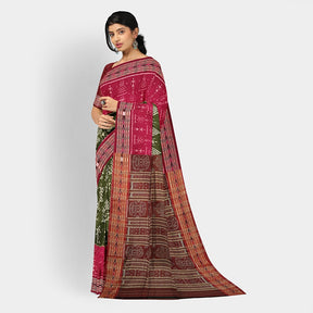 Sambalpuri Cotton Saree - Bandha Design