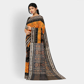 Sambalpuri Cotton Saree - Bandha Design