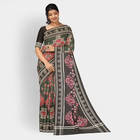 Sambalpuri Cotton Saree - Bandha Design
