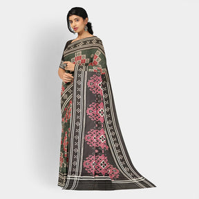 Sambalpuri Cotton Saree - Bandha Design