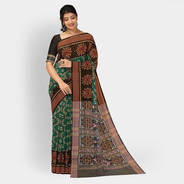 Sambalpuri Cotton Saree - Bandha Design