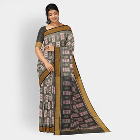 Sambalpuri Cotton Saree - Bandha Design