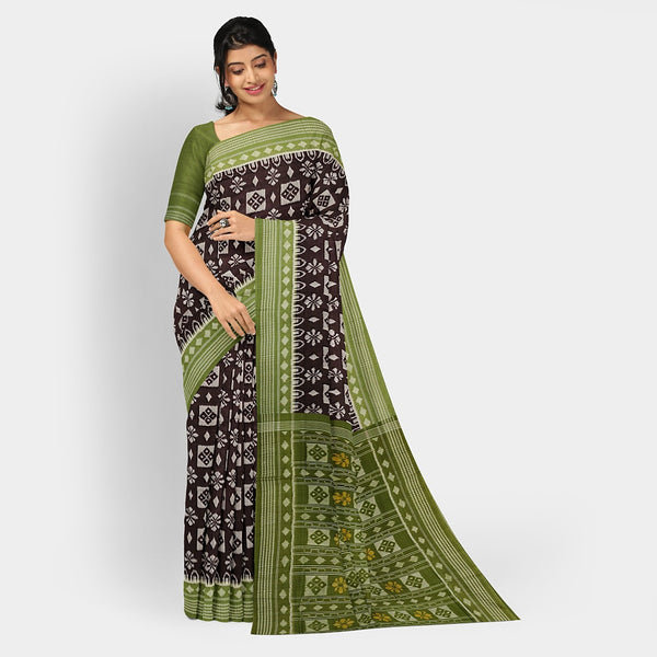 Sambalpuri Cotton Saree - Bandha Design