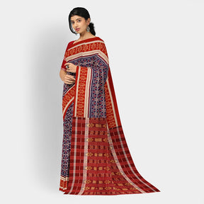Sambalpuri Cotton Saree - Bandha Design