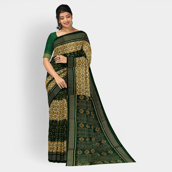 Sambalpuri Cotton Saree - Bandha Design