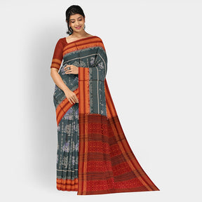 Sambalpuri Cotton Saree - Bandha Design