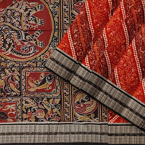 Sambalpuri Cotton Saree - Box Pattern Sapta Design