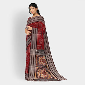 Sambalpuri Cotton Saree - Bandha Design