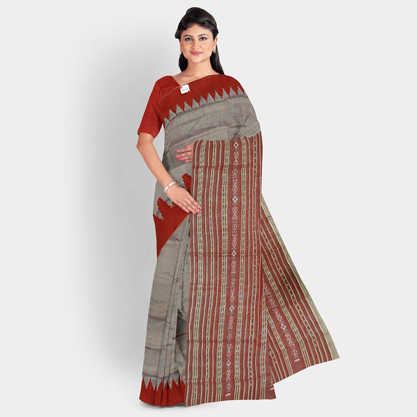 Sambalpuri Silk Saree Plain Tissue