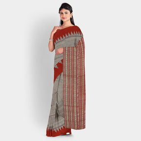 Sambalpuri Silk Saree Plain Tissue