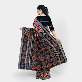 Sambalpuri Cotton Saree - 3d Border