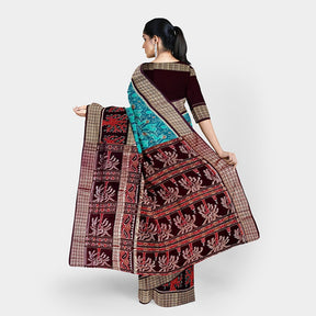 Sambalpuri Cotton Saree - 3d Border