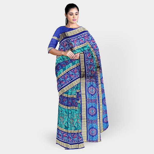 Sambalpuri Cotton Saree - 6 Border