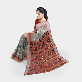 Sambalpuri Cotton Saree - Paper Design